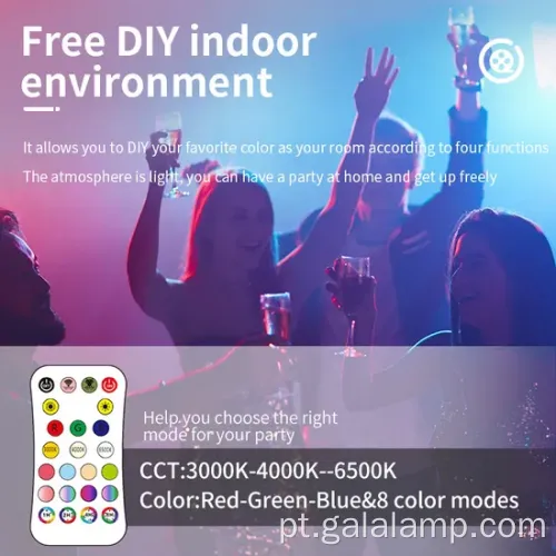 Smart RGBW Luz de teto diminuído com controle remoto